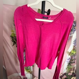 Magaschoni Pink Women's Silk Cardigan Size XL NWOT with Callout